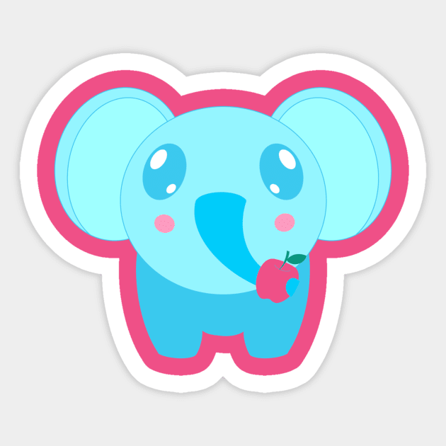 Elli the elephant Sticker by EV Visuals